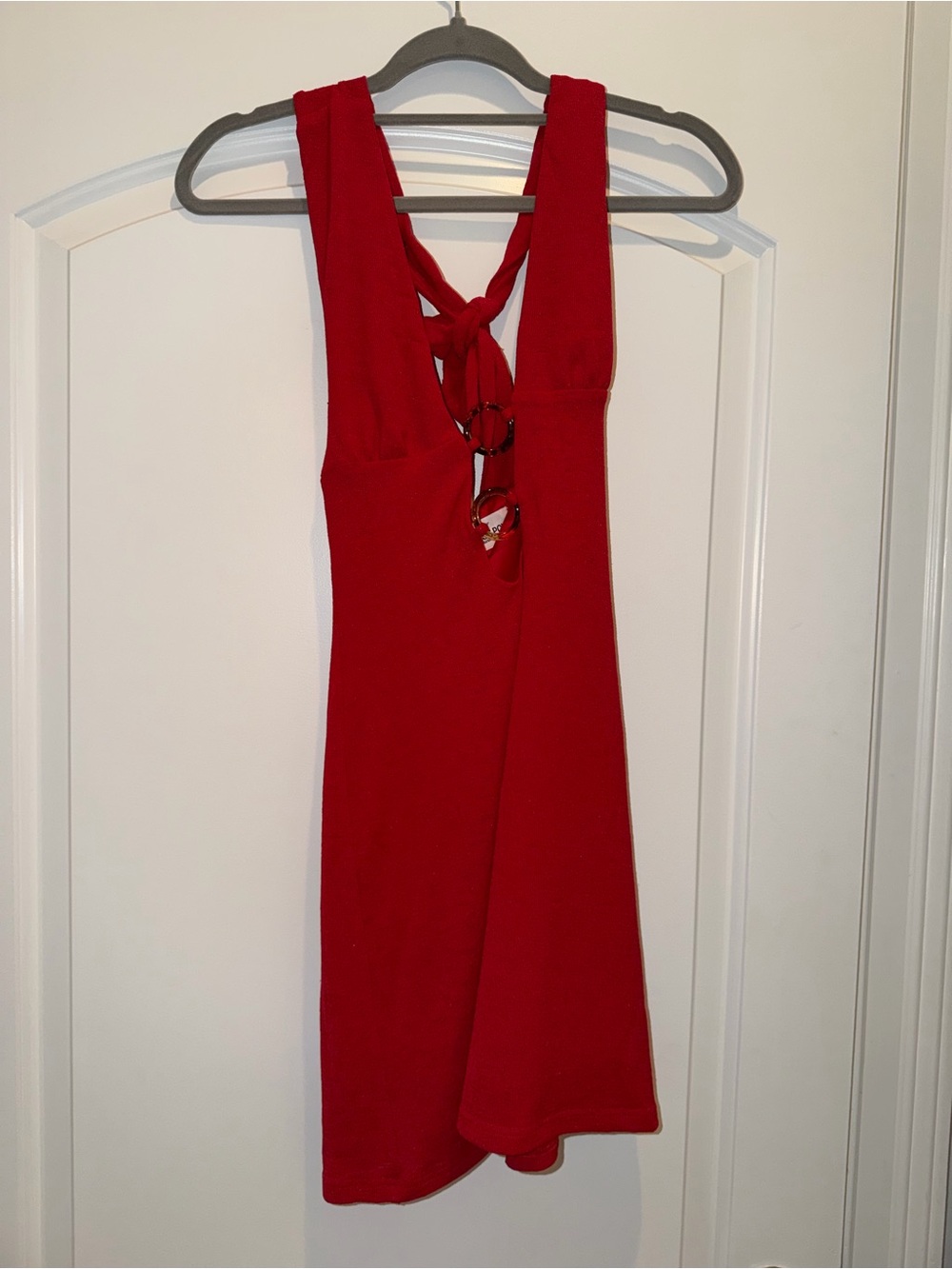 Princess Polly TALL red knit mini dress